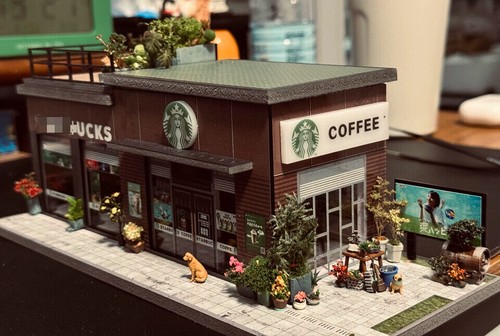 Diorama autogarage modell - 1:64, autogarage-modell